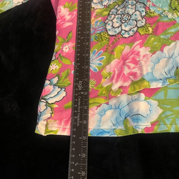 Alberto Makali Y2K Floral Mesh Beaded Top - Picture 4 of 7